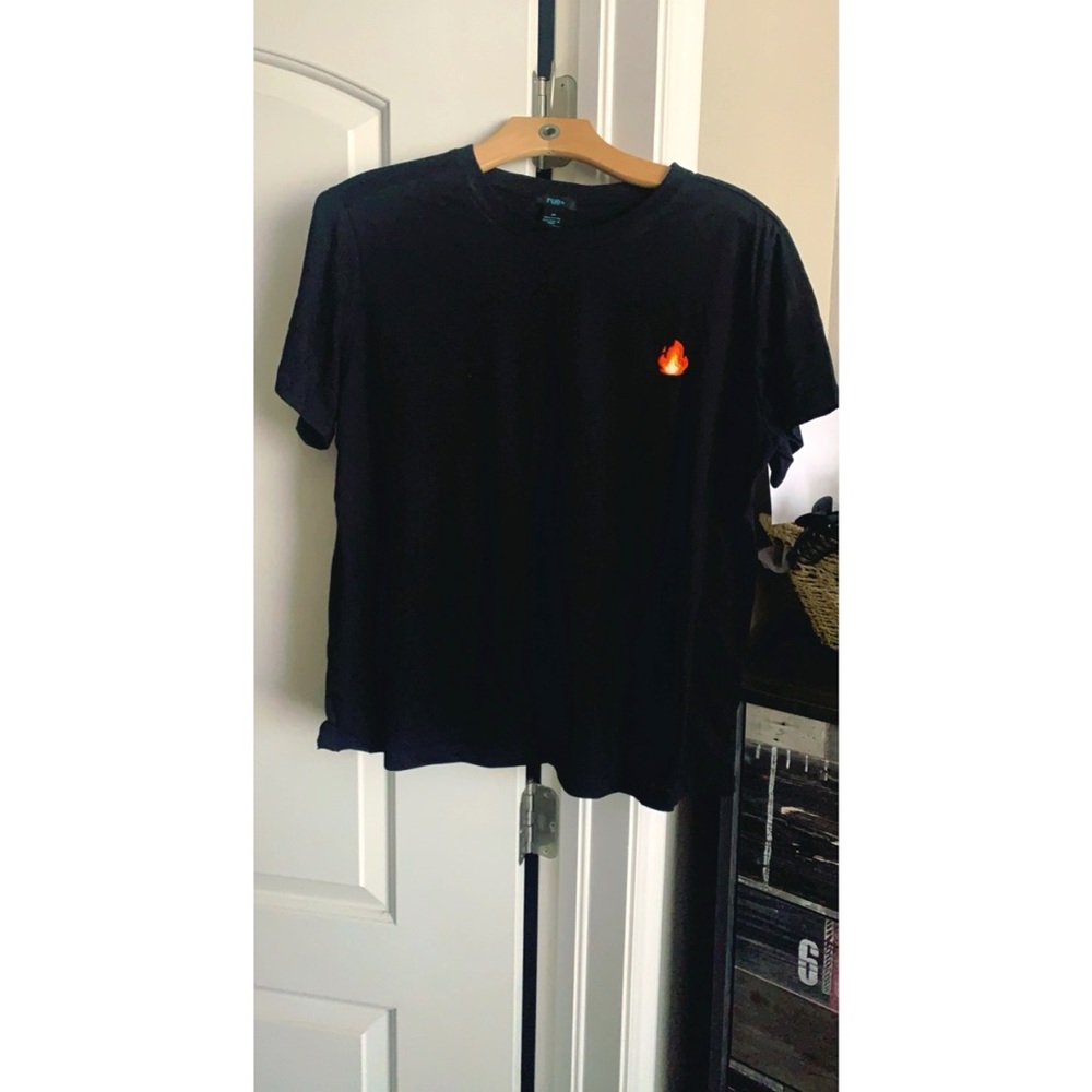 Plus crop tee